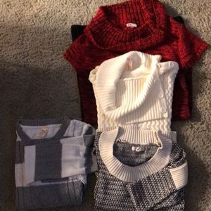 Sweaters different sizes